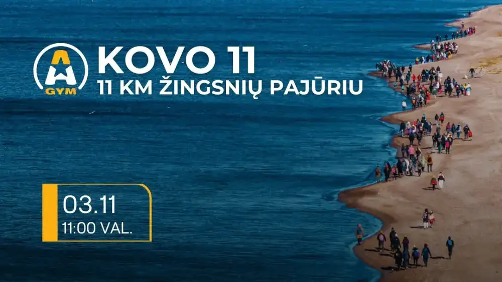11 KM ŽINGSNIŲ PAJŪRIU SU APELSINU!