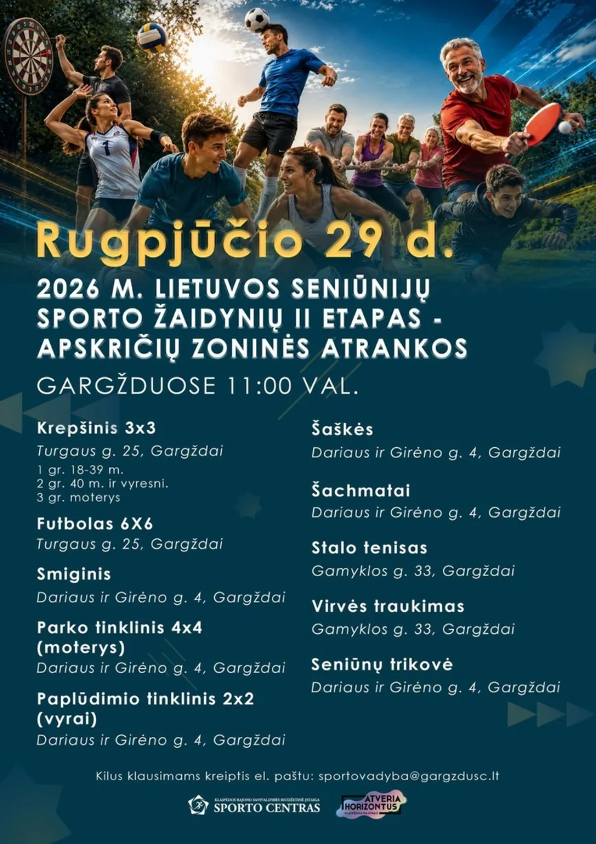 Lietuvos seniūnijų sporto žaidynių II etapo varžybos