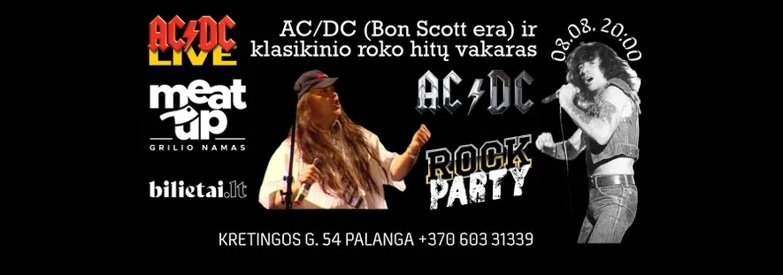 AC/DC (Bon Scott era) + klasikinio roko hitai | Palanga