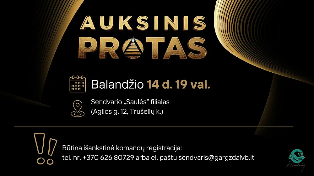 Auksinis protas Sendvaryje