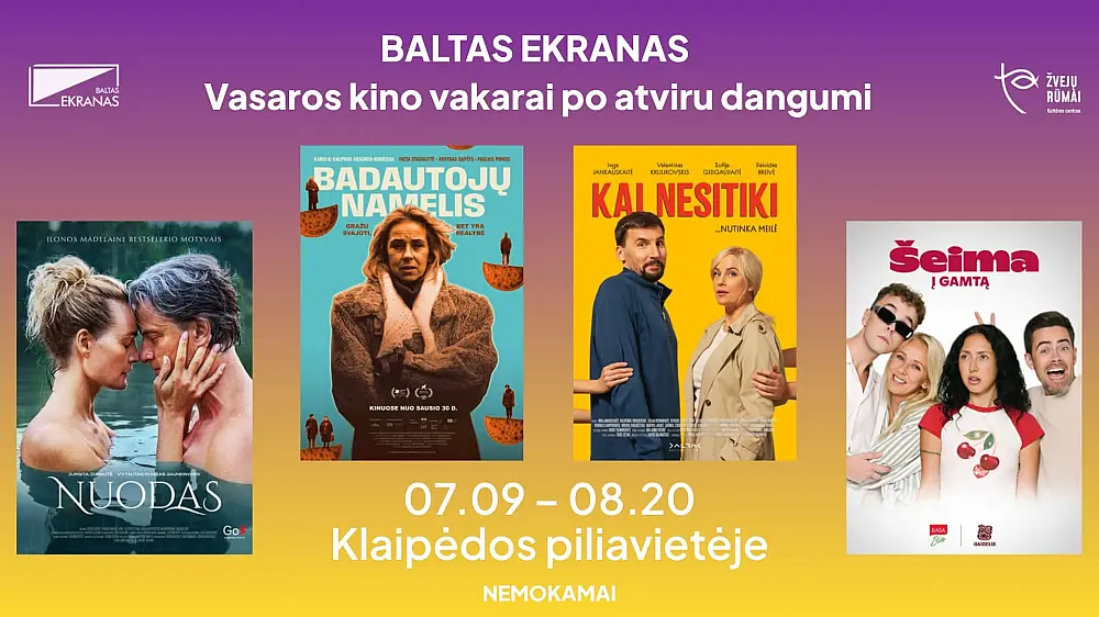 BALTAS EKRANAS KLAIPĖDA | Vasaros kino vakarai
