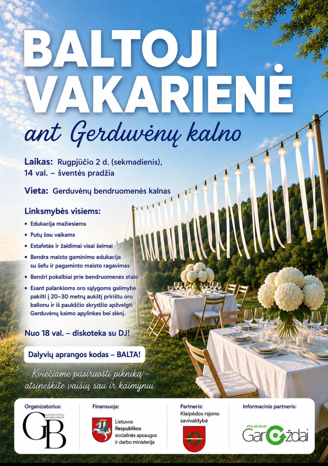 BALTOJI VAKARIENĖ ANT GERDUVĖNŲ KALNO