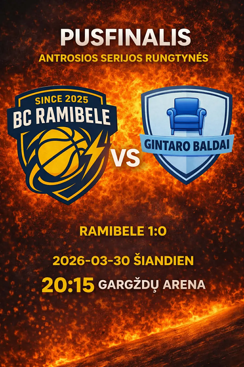 BC RAMiBĖLĖ x GINTARO BALDAI