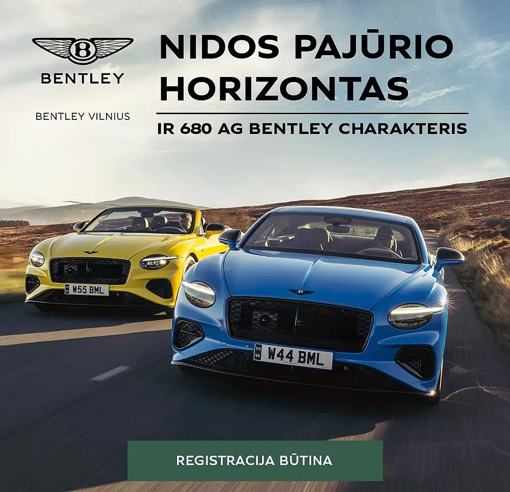 Bentley bandomieji važiavimai Nidoje