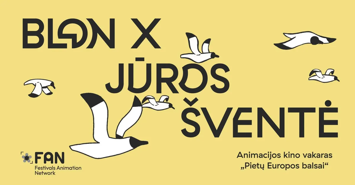 BLON animacijos kino vakaras Jūros šventėje.