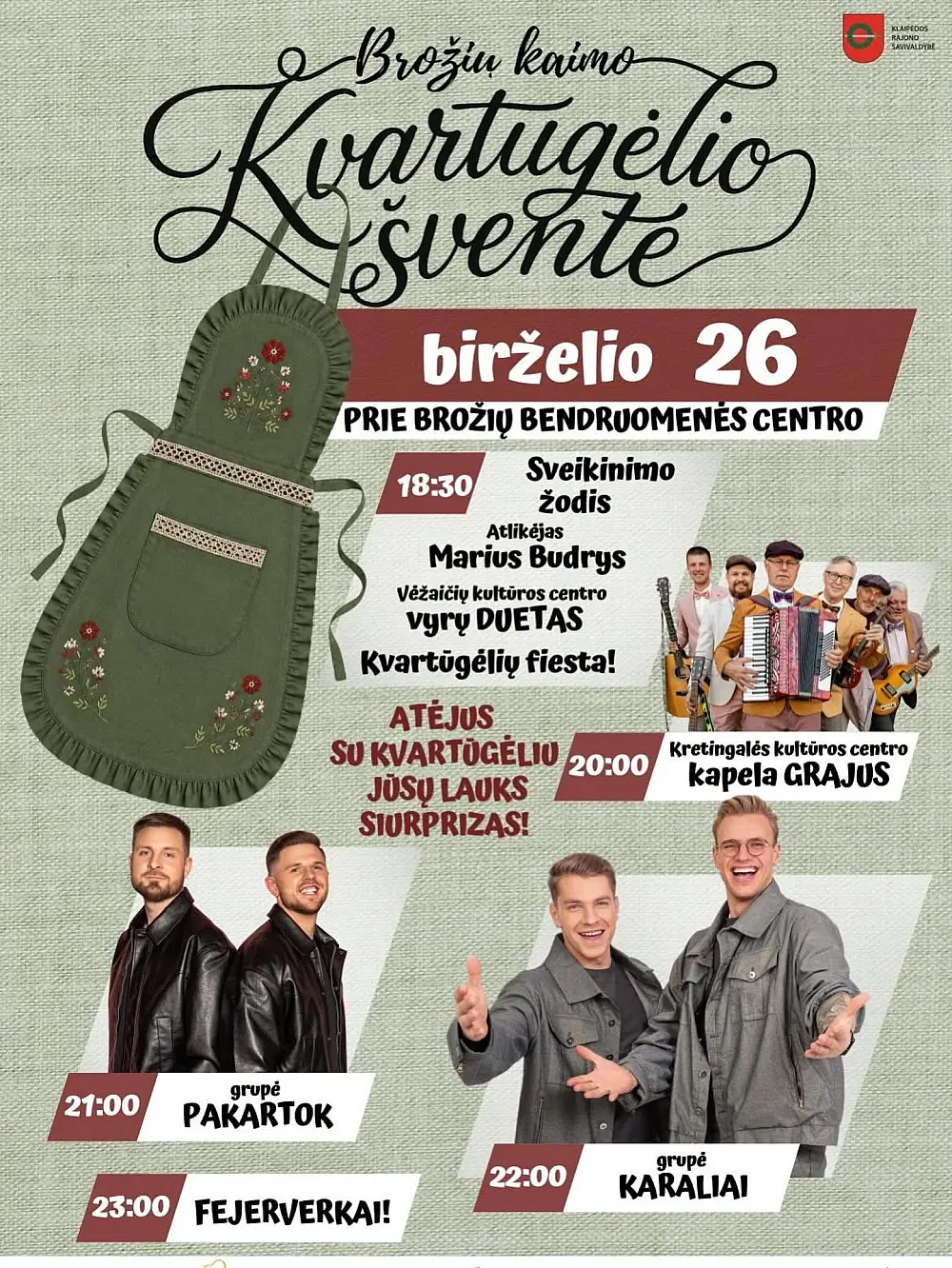 Brožių kaimo  KVARTŪGĖLIO šventė