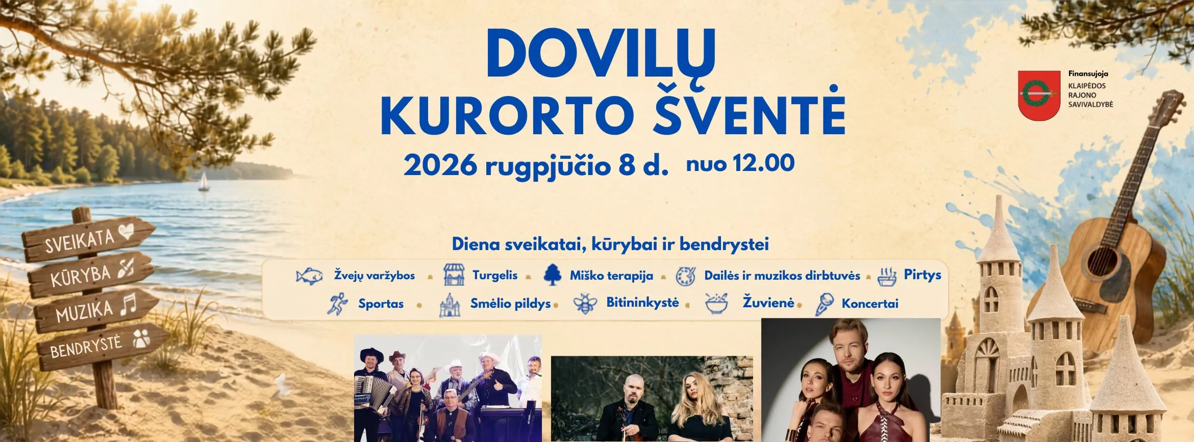 DOVILŲ KURORTO ŠVENTĖ 2026 + PROGRAMA - renginys
