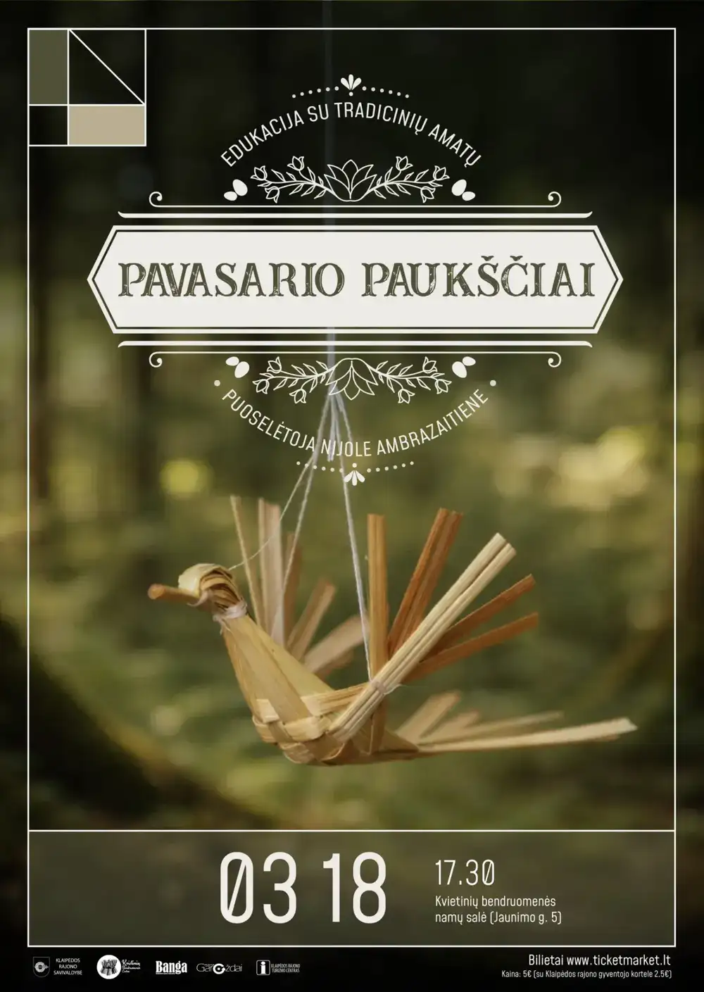 Edukacija „Pavasario paukščiai“ Kvietiniuose