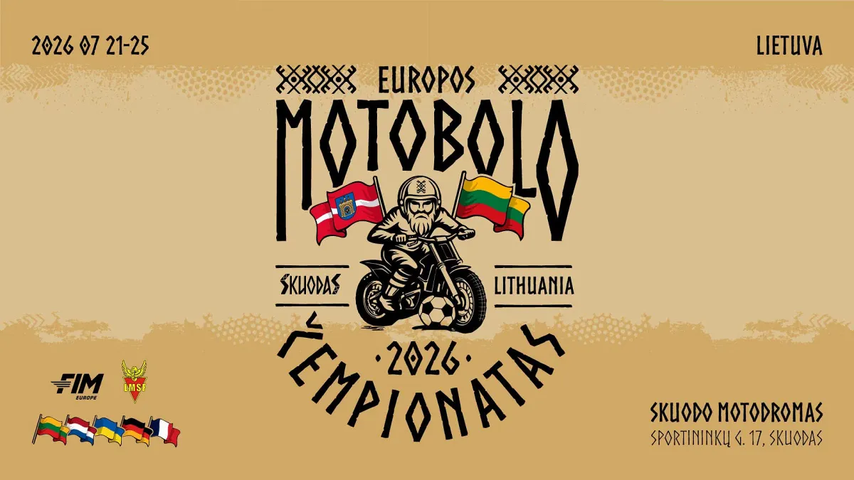 Europos motobolo čempionatas 2026 Skuodas