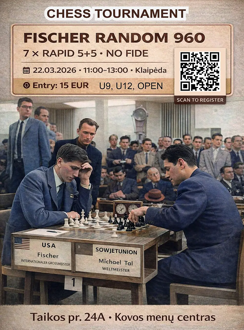 FISCHER 960 ŠACHMATŲ TURNYRAS KLAIPĖDA