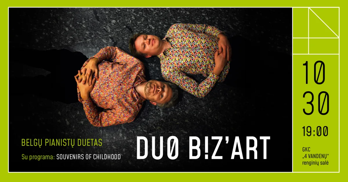 Fortepijono virtuozų duetas iš Belgijos „Duo b!zart“