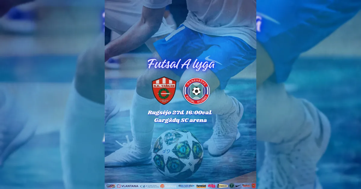 Futsal A lyga (1 turas): Gargždų Pramogos - FA Panevėžys