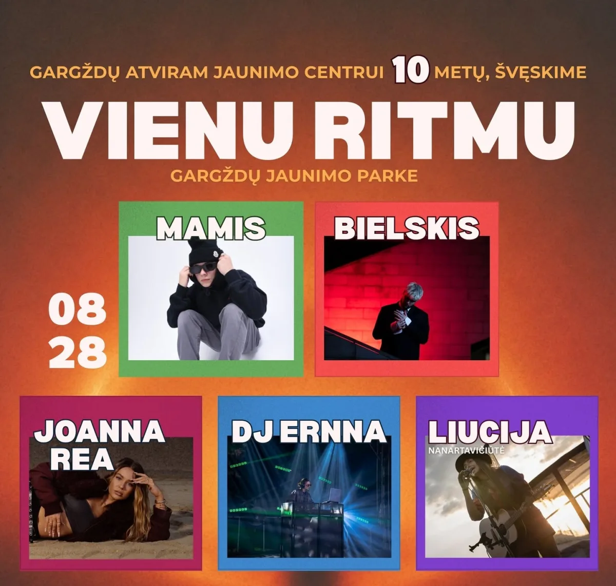 Gargždų atviro jaunimo centrui - 10! Švęskime VIENU RITMU!