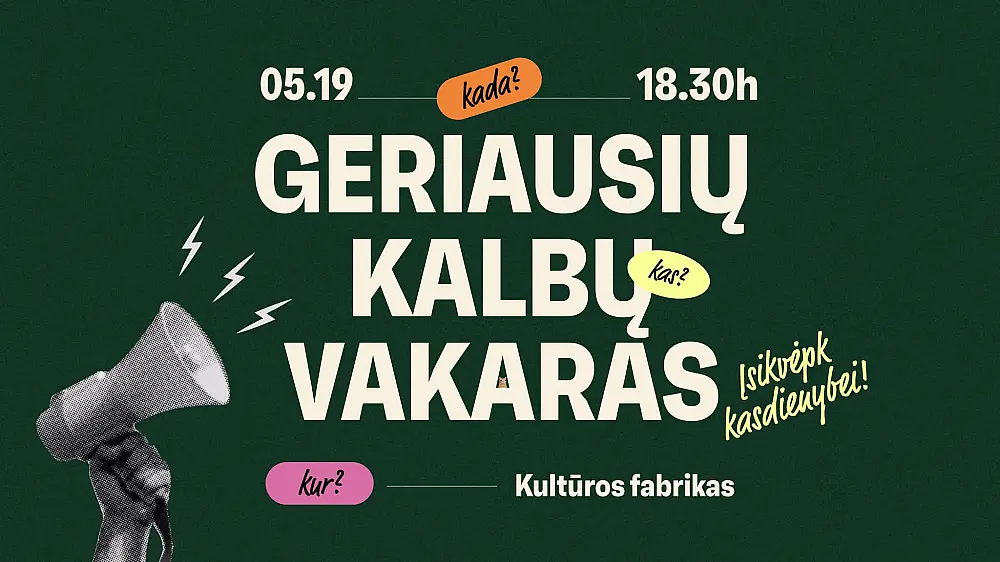 Geriausių kalbų vakaras