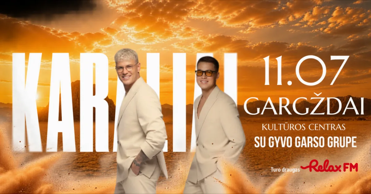 Grupė ''Karaliai'' koncertinis turas su gyvo garso grupe | Gargždai