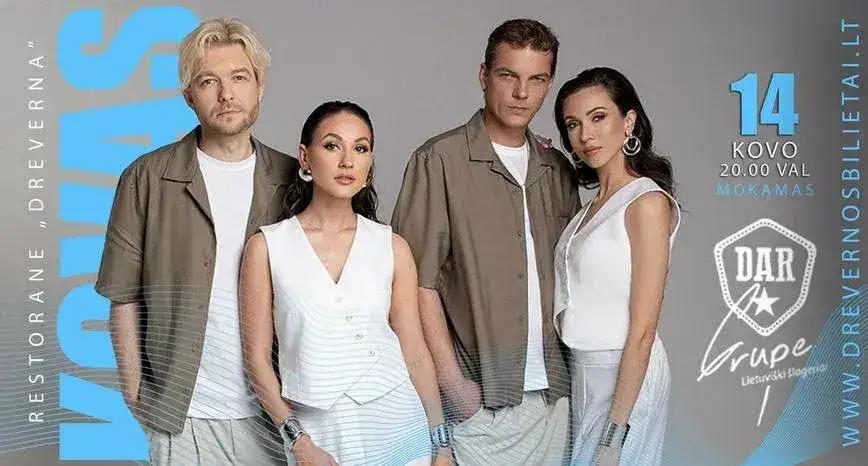 Grupės „DAR“ koncertas | Dreverna