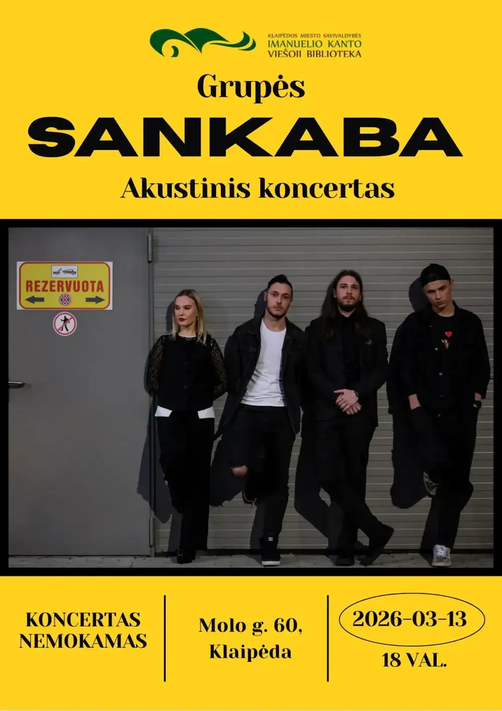 Grupės SANKABA akustinis koncertas!