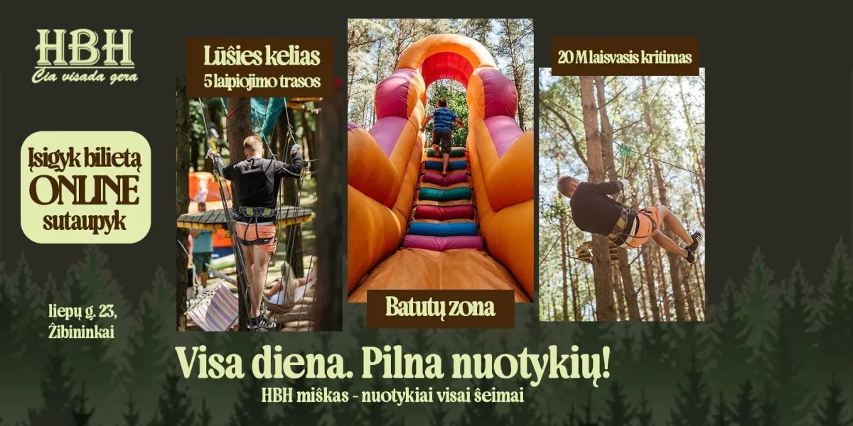 HBH MIŠKAS | Visa diena nuotykių gamtoje