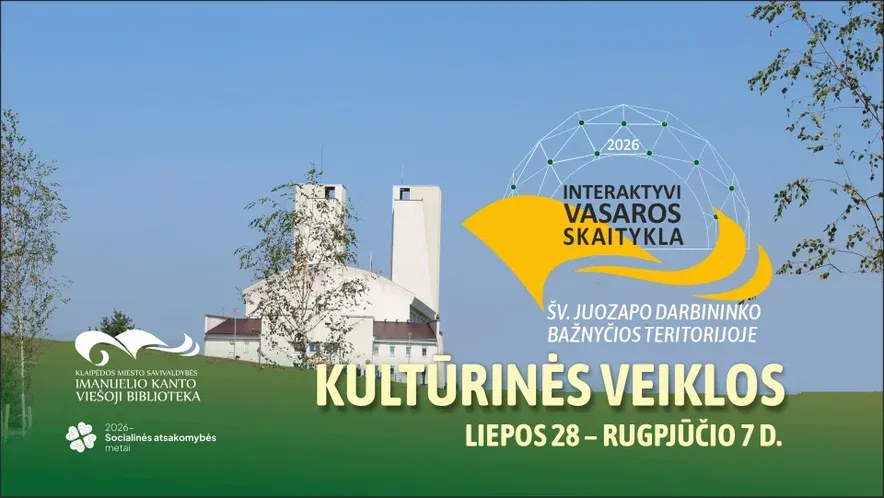 Interaktyvi vasaros skaitykla pietinėje Klaipėdos dalyje