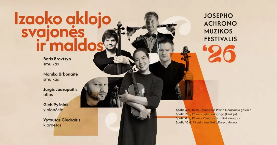 Izaoko aklojo svajonės ir maldos: Boris Brovtsyn, Monika Urbonaitė, Jurgis Juozapaitis, Gleb Pyšniak, Vytautas Giedraitis