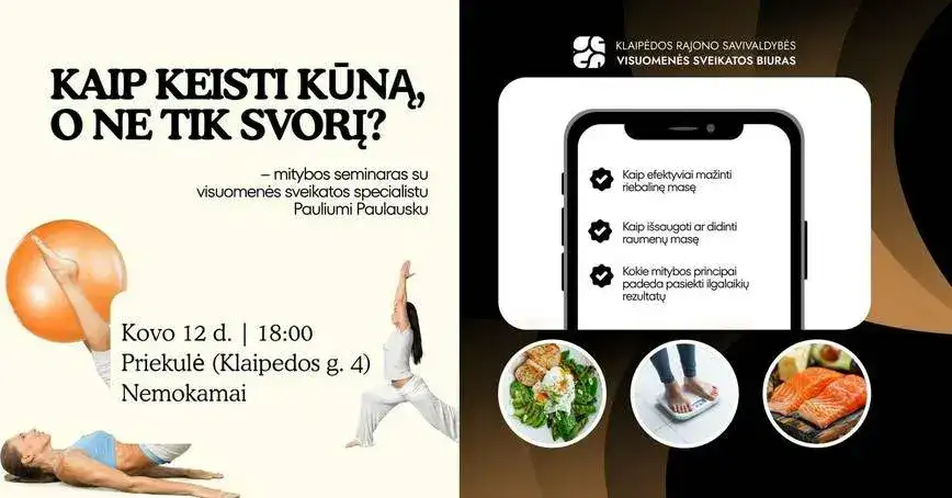Kaip keisti kūną, o ne tik svorį? | Seminaras su Pauliumi Paulausku!