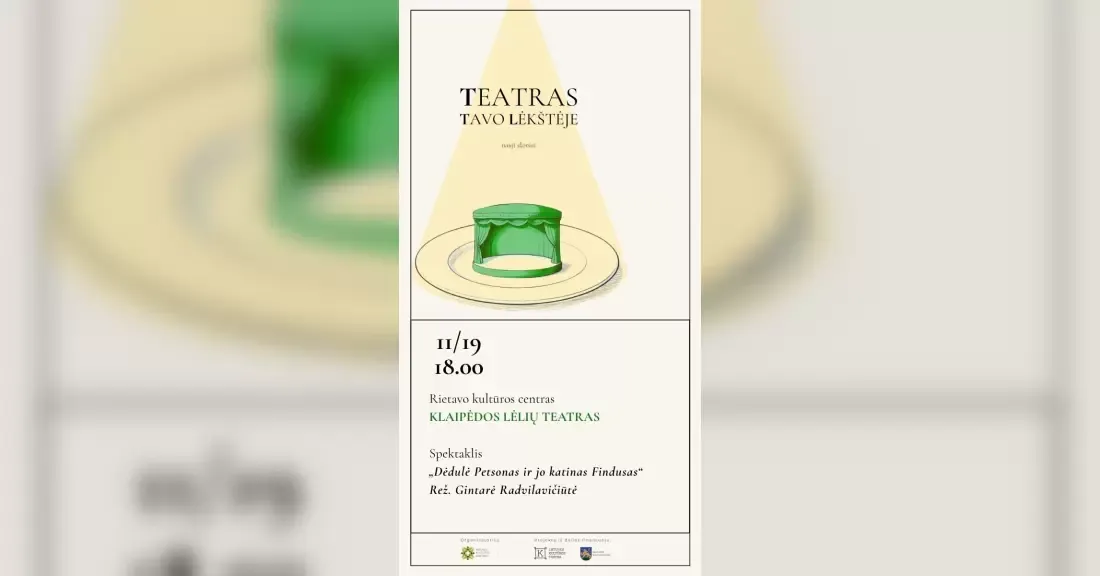 Klaipėdos lėlių teatro spektaklis „Dėdulė Petsonas ir jo katinas Findusas“, rež. Gintarė Radvilavičiūtė