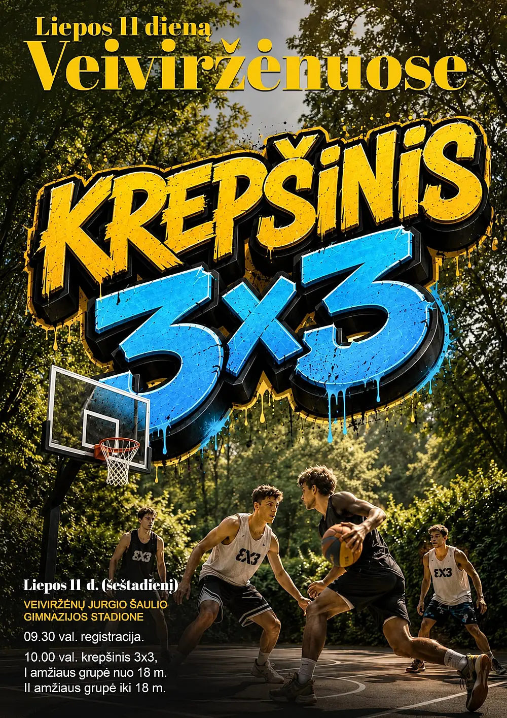 KREPŠINIS 3×3 grįžta į Veiviržėnus