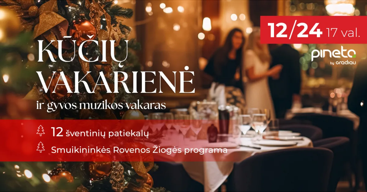 Kūčių vakarienė su gyvos muzikos programa | Palanga