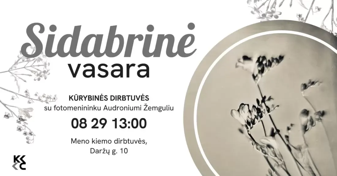 Kūrybinės dirbtuvės "Sidabrinė vasara" su fotomenininku Audroniumi Žemguliu