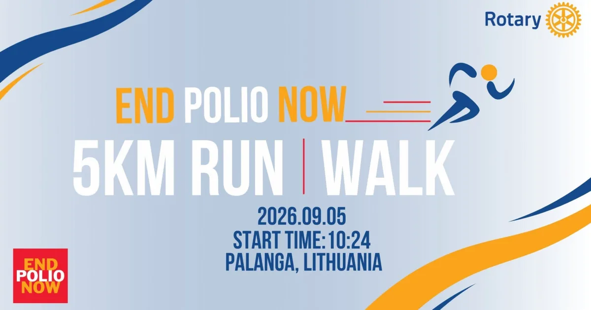LABDAROS BĖGIMAS IR ĖJIMAS „ROTARY END POLIO“
