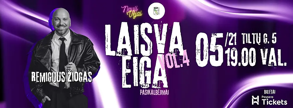 Laisva eiga su Remigijumi Žiogu