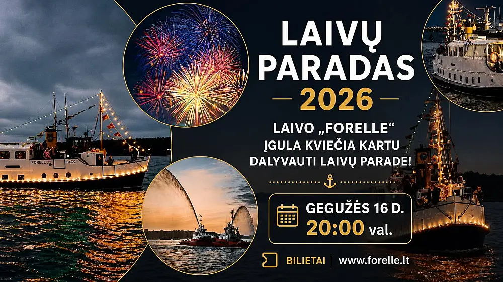 Laivų paradas kartu su Forelle