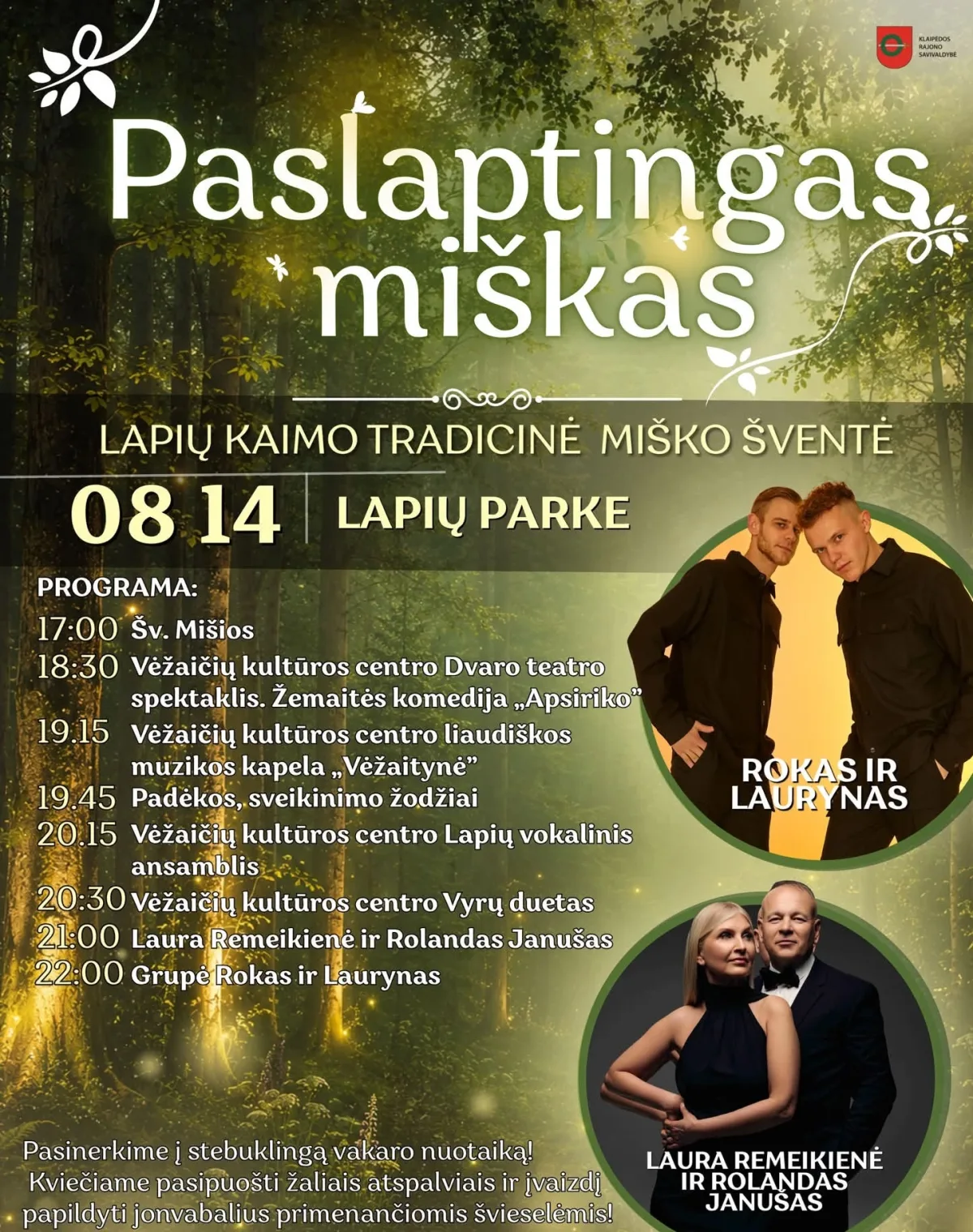 Lapių kaimo Miško šventė „Paslaptingas miškas“ + PROGRAMA