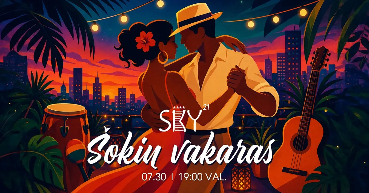 Latino šokių vakaras SKY21