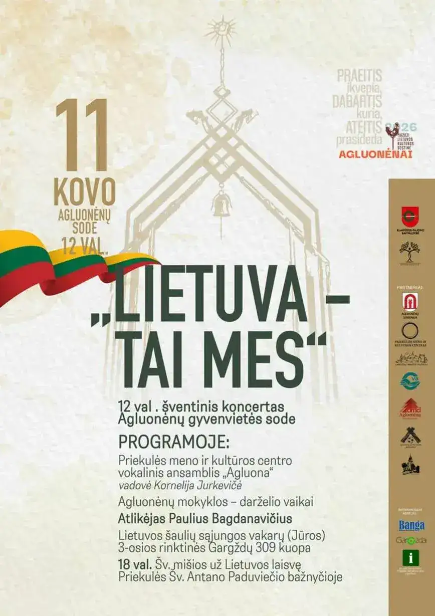 „Lietuva - tai mes“ KOVO 11 AGLUONĖNAI