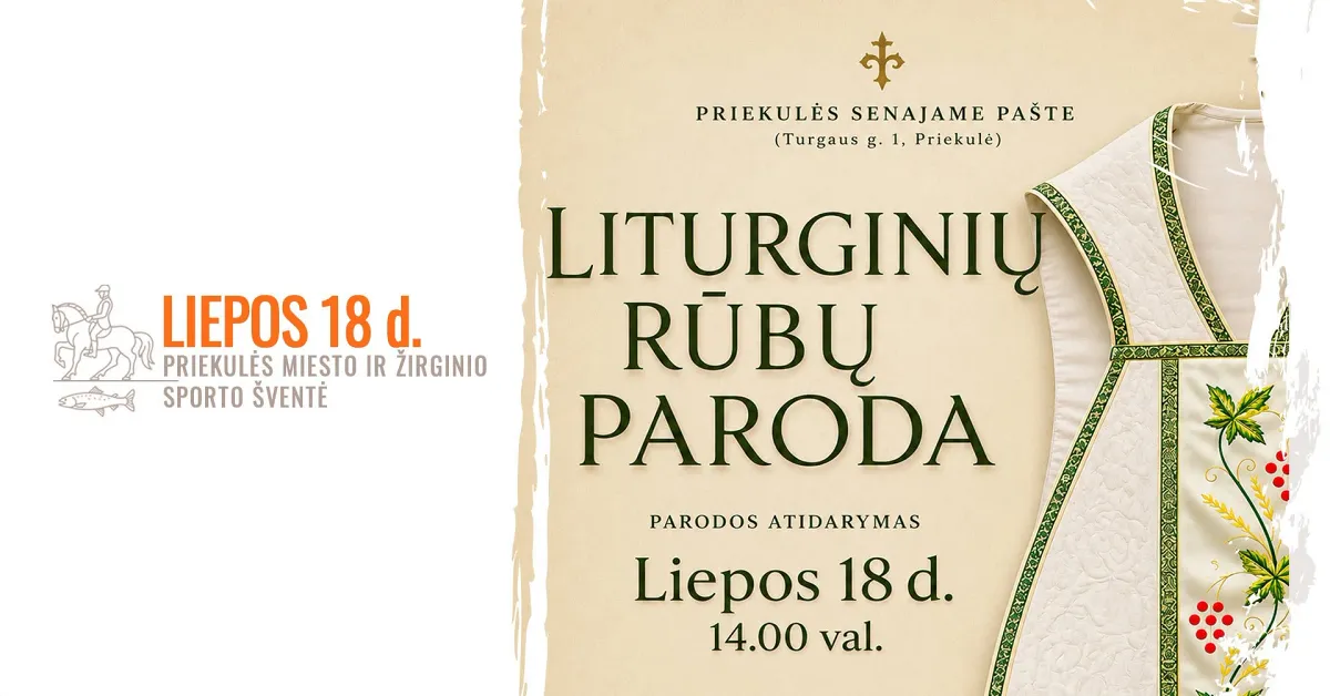 Liturginių rūbų parodos atidarymas Priekulėje