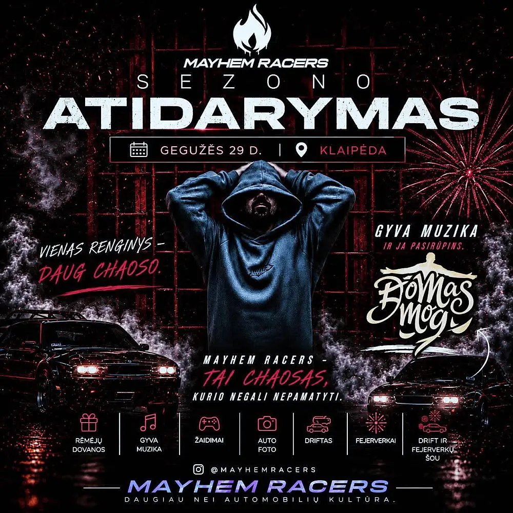 MAYHEM RACERS SEZONO ATIDARYMAS