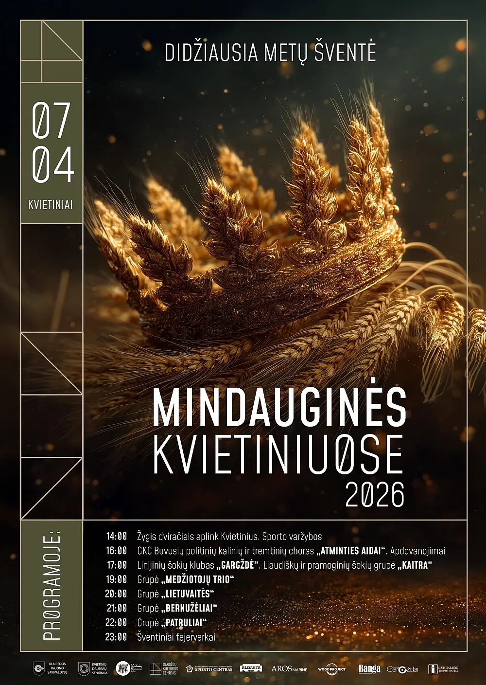 MINDAUGINĖS KVIETINIUOSE 2026 + PROGRAMA