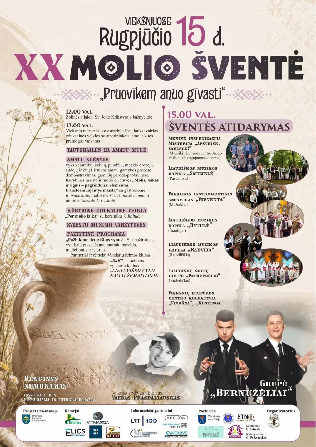 MOLIO ŠVENTĖ 2026 VIEKŠNIUOSE + PROGRAMA