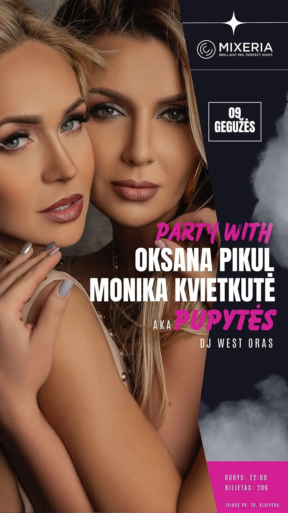 Naktis su pupytėmis: Oksana Pikul ir Monika Kvietkutė