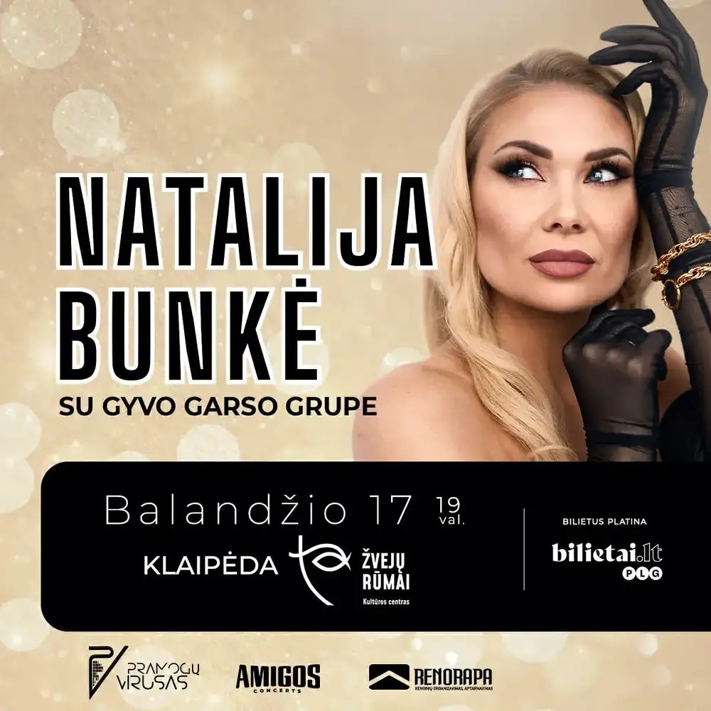 Natalija  Bunkė su gyvo garso grupe!
