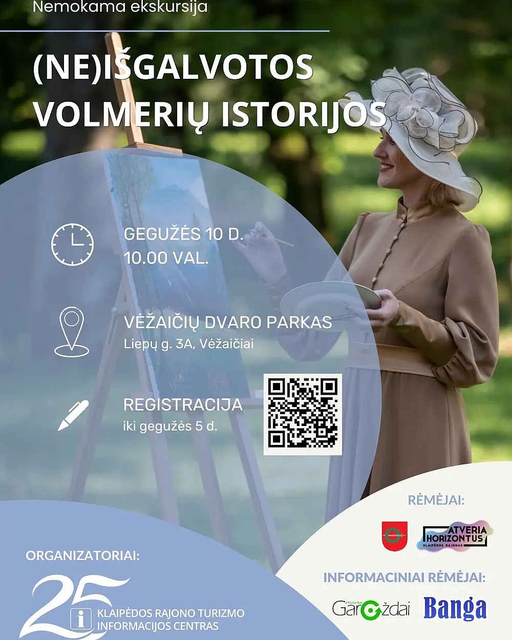 NEMOKAMĄ EKSKURSIJĄ '(NE)IŠGALVOTOS VOLEMRIŲ ISTORIJOS' VĖŽAIČIUOSE