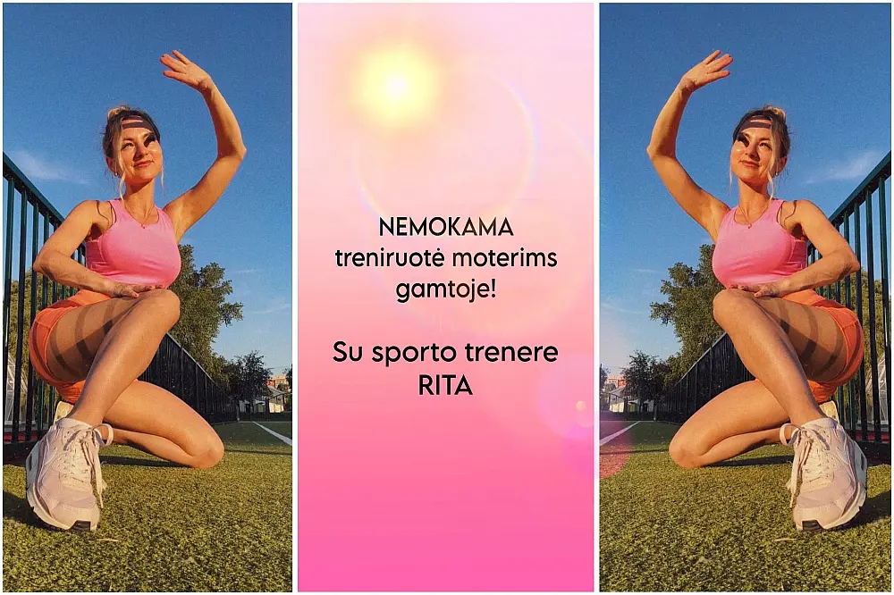 NEMOKAMA TRENIRUOTĖ MOTERIMS GAMTOJE