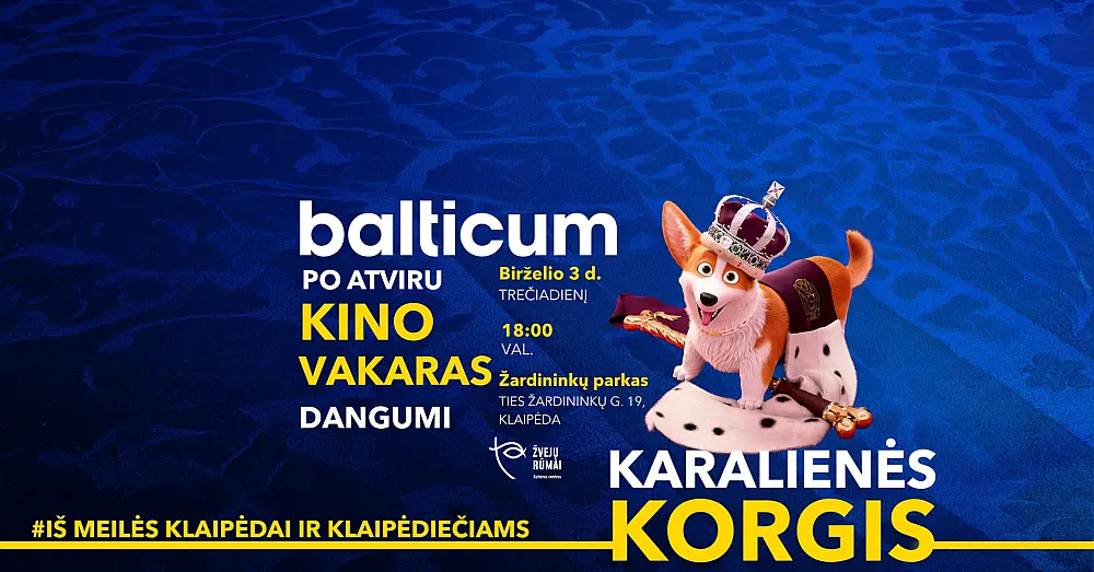 Nemokamas Balticum kino vakaras žardininkų parke