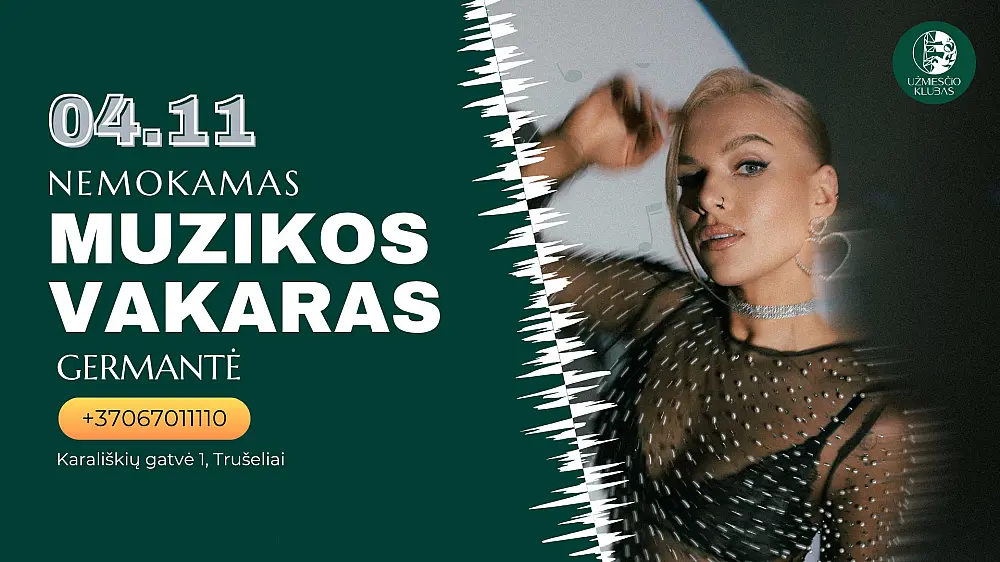 Nemokamas muzikos vakaras su Germante