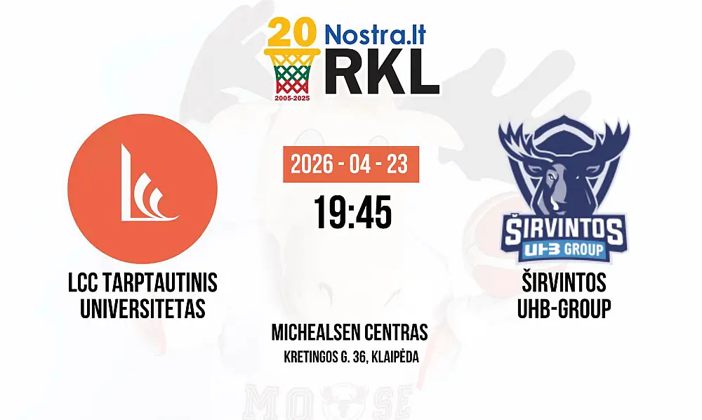 NOSTRA RKL: LCC TARPTAUTINIS UNIVERSITETAS x BC 'ŠIRVINTOS UHB-GROUP'