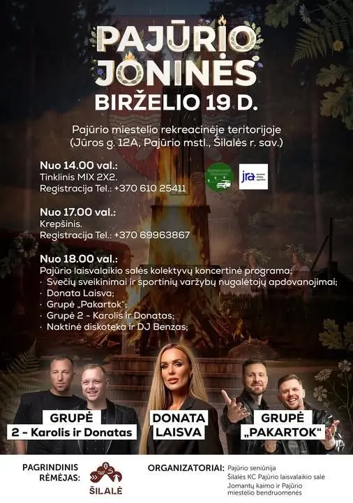 PAJŪRIO JONINĖS + PROGRAMA
