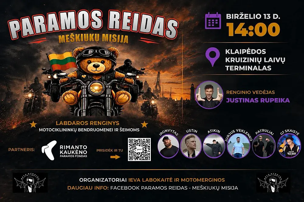 Paramos reidas - meškiukų misija