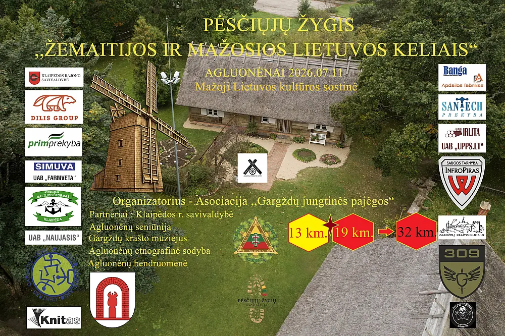 PĖSČIŲJŲ ŽYGIS 'ŽEMAITIJOS IR MAŽOSIOS LIETUVOS KELIAIS'