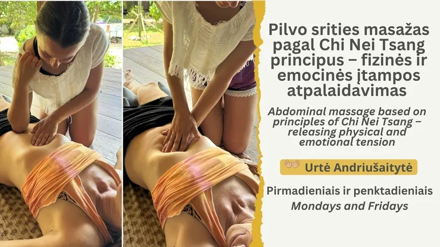 Pilvo srities masažas pagal Chi Nei Tsang principus
